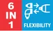 Flexibilitate 6 în 1.