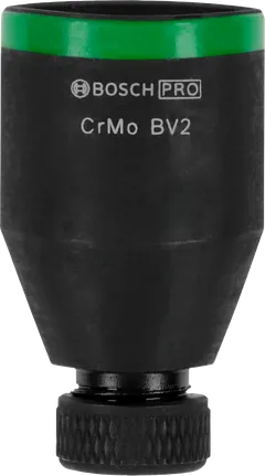 Adaptor pentru biți de impact Bosch PRO 1/2 inch cu inel verde.