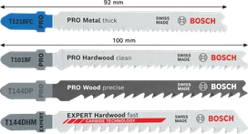 Set Bosch PRO Wood and Metal, 15 buc. lame de fierăstrău vertical asortate.