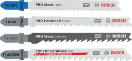 Set Bosch PRO Wood and Metal, 15 lame de fierăstrău vertical.