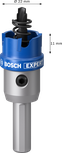 Coroană pentru tablă Bosch EXPERT cu arbore, 22 mm.