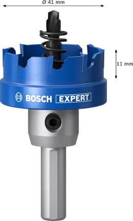 Coroană pentru tablă Bosch EXPERT, 41 mm, cu arbore.