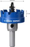 Carotă pentru tablă Bosch EXPERT cu arbore, diametru 43 mm.
