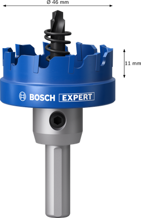 Coroană pentru tablă Bosch EXPERT cu arbore, 46 mm.