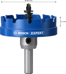 Coroană pentru tablă Bosch EXPERT cu arbore, 60 mm.