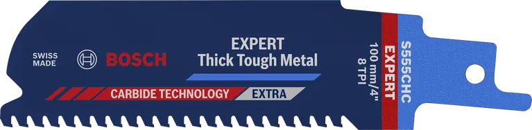 Lamă de ferăstrău din carbură Bosch EXPERT Thick Tough Metal S 555 CHC.