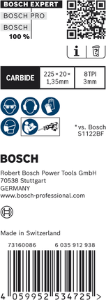 Pachet de lame de ferăstrău din carbură Bosch EXPERT Vehicle Rescue S 1157 CHM.