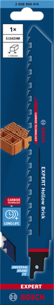 Lamă de ferăstrău sabie Bosch EXPERT Hollow Brick S 1543 HM.
