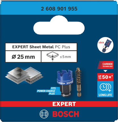 Coroană pentru tablă Bosch EXPERT 25×5 mm.