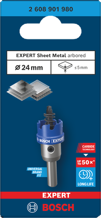 Coroană pentru tablă Bosch EXPERT de 24 mm.