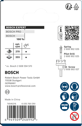 Coroană pentru tablă Bosch EXPERT 45 x 5 mm.