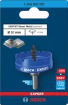 Coroană pentru tablă Bosch de 51 mm cu arbore.