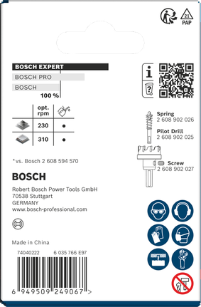 Coroană pentru tablă Bosch EXPERT 52 x 5 mm, 3/8″.