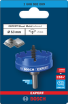 Coroană pentru tablă Bosch EXPERT, 53 mm, cu arbore.