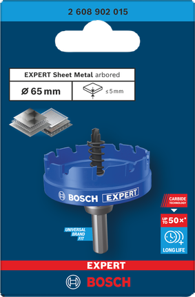Coroană pentru tablă Bosch EXPERT de 65 mm.