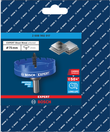 Coroană pentru tablă Bosch EXPERT de 75 mm.