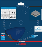 Lamă de ferăstrău circular fără fir pentru fibrociment Bosch EXPERT, 165 mm.
