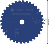 Lamă de ferăstrău circular din oțel inoxidabil Bosch EXPERT, 185 mm.