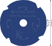 Lamă de ferăstrău circular fără fir pentru fibrociment Bosch EXPERT, 190 mm.