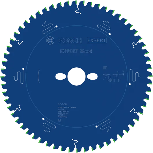 Lamă de ferăstrău circular pentru lemn Bosch EXPERT 254 mm T60.