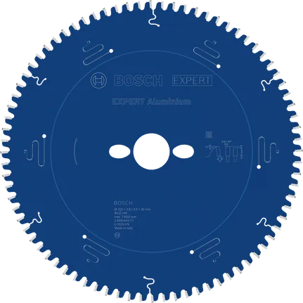 Lamă de ferăstrău circulară pentru aluminiu Bosch EXPERT pentru tăieri precise.