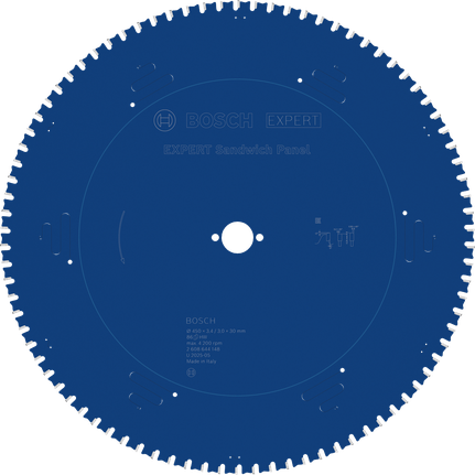 Lamă de ferăstrău circular pentru panouri sandwich Bosch EXPERT, 450 mm.
