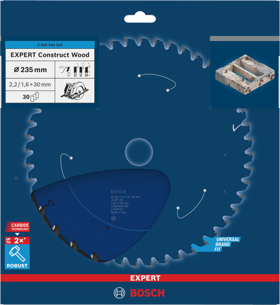 Lamă de ferăstrău circular Bosch EXPERT Construct Wood 235 mm.
