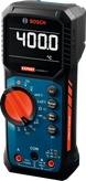 Multimetru digital Bosch EXDM600-17 cu afișaj de 400°C.