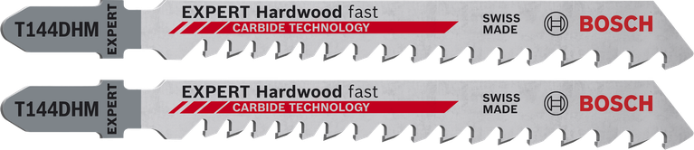 Lamă de ferăstrău pendular Bosch EXPERT Hardwood Fast T144DHM cu dinți din carbură.
