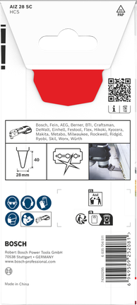 Lamă de tăiere pentru plastic Bosch AIZ 28 SC 28×40 mm.