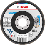 Disc lamelar Bosch X451 115 mm G80 pentru șlefuirea mai multor materiale.