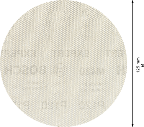 Plasă de șlefuit Bosch EXPERT M480, disc G120 225 mm.