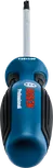Șurubelniță albastră și neagră cu vârf Torx T25 și mâner ergonomic.
