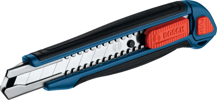 Cuțit de tăiat cu mâner ergonomic, Bosch, de 18 mm.