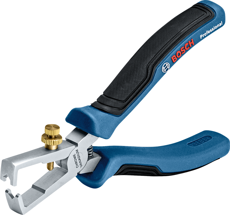 Dezizolator de sârmă Bosch 160 mm cu mâner ergonomic moale.