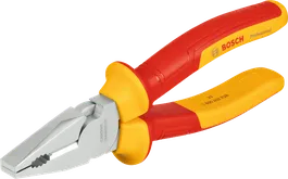 Clește combinat Bosch VDE 180 mm pentru lucrări electrice.