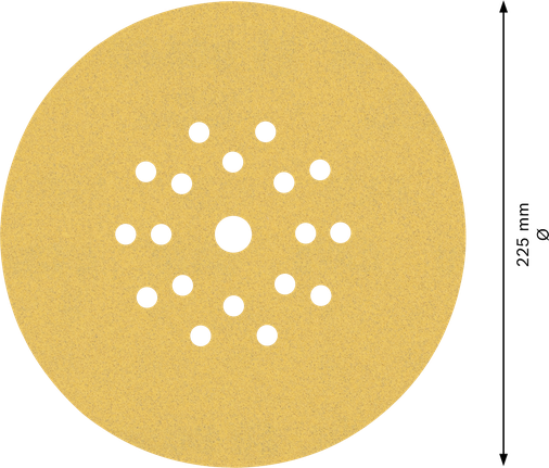 Disc abraziv Bosch EXPERT C470 cu 19 găuri, 225 mm.
