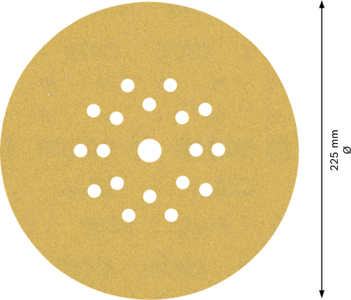 Disc abraziv Bosch EXPERT C470, 225 mm, cu 19 găuri.