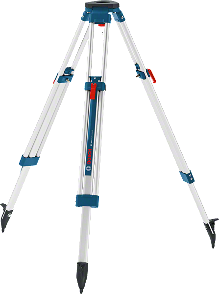 Trepied de construcție Bosch BT 160 cu înălțime reglabilă.