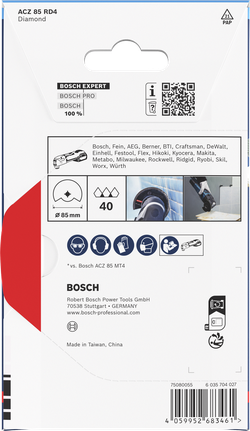 Bosch EXPERT ACZ 85 RD4 lamă cu segment de chit diamantat, 85 mm.