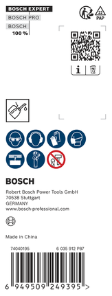 Geantă Bosch pentru carote EXPERT PC Plus, spațiu de depozitare gol.