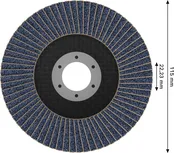 Disc lamelar Bosch X451 115 mm G80 pentru polizoare unghiulare.