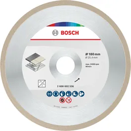 Disc de tăiere ceramic Bosch 180 mm pentru plăci ceramice.