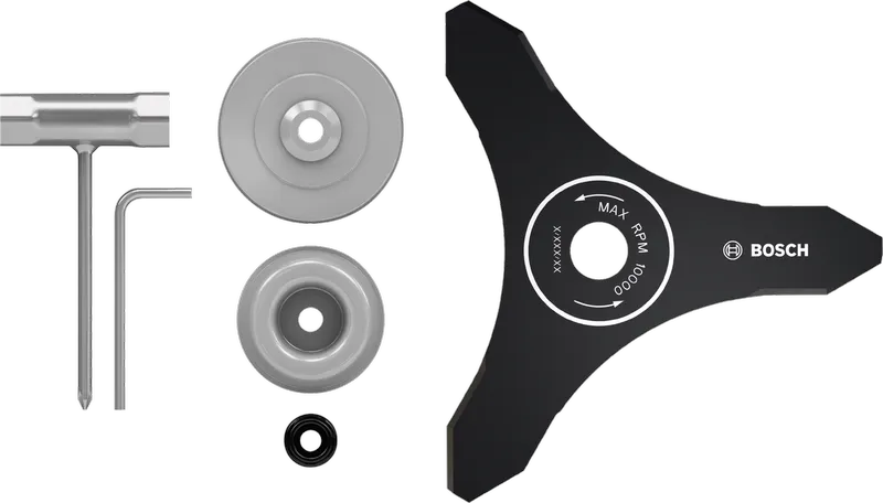 Set de lame pentru motocoasă Bosch 3T pentru motocoasă fără fir.