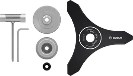 Set de lame pentru motocoasă Bosch 3T, pentru motocoasă fără fir.