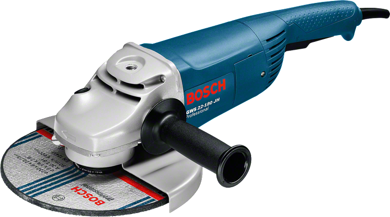 Polizor unghiular Bosch GWS 22-180 JH cu disc de 180 mm.