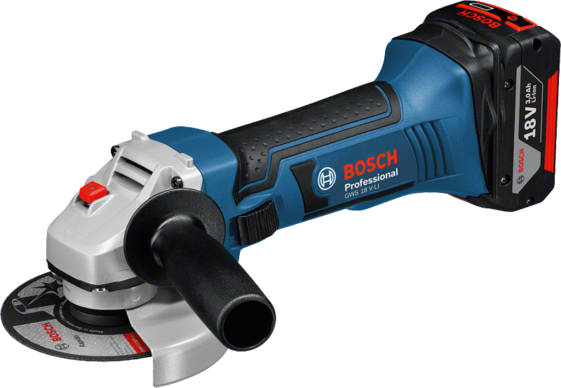 Bosch GWS 18V-LI акумулаторска угаона брусилица.