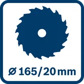 Bosch GKS 185-LI акумулаторска кружна тестера са бочном вођицом.