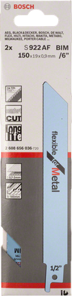 Bosch лист сабљане тестере за метал С 922 АФ 6″.
