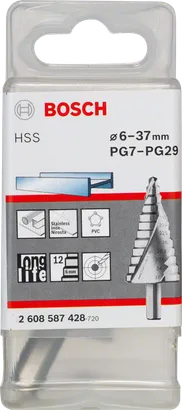 Bosch HSS степенаста бургија 6–37 mm.
